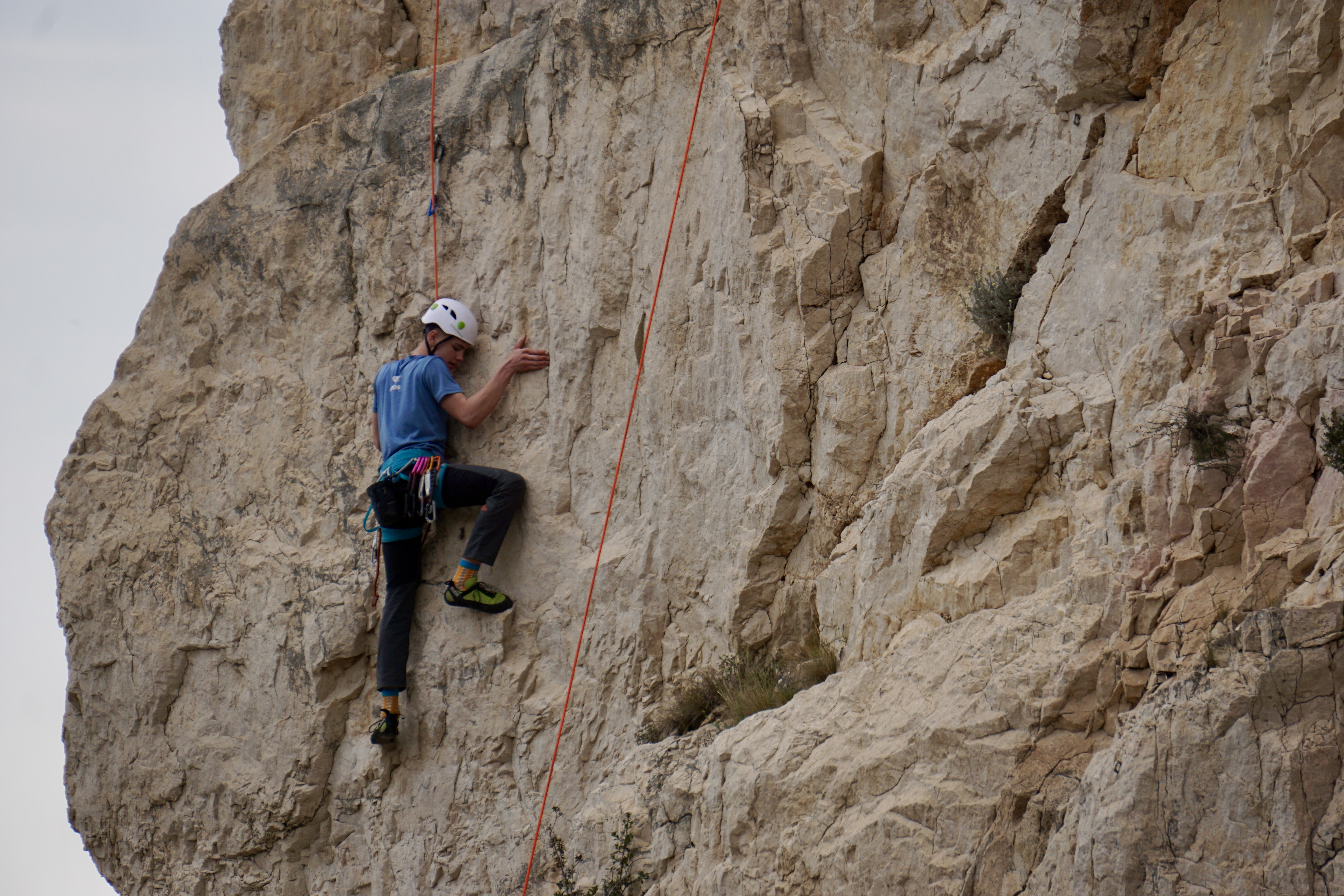 Thierry beim Klettern