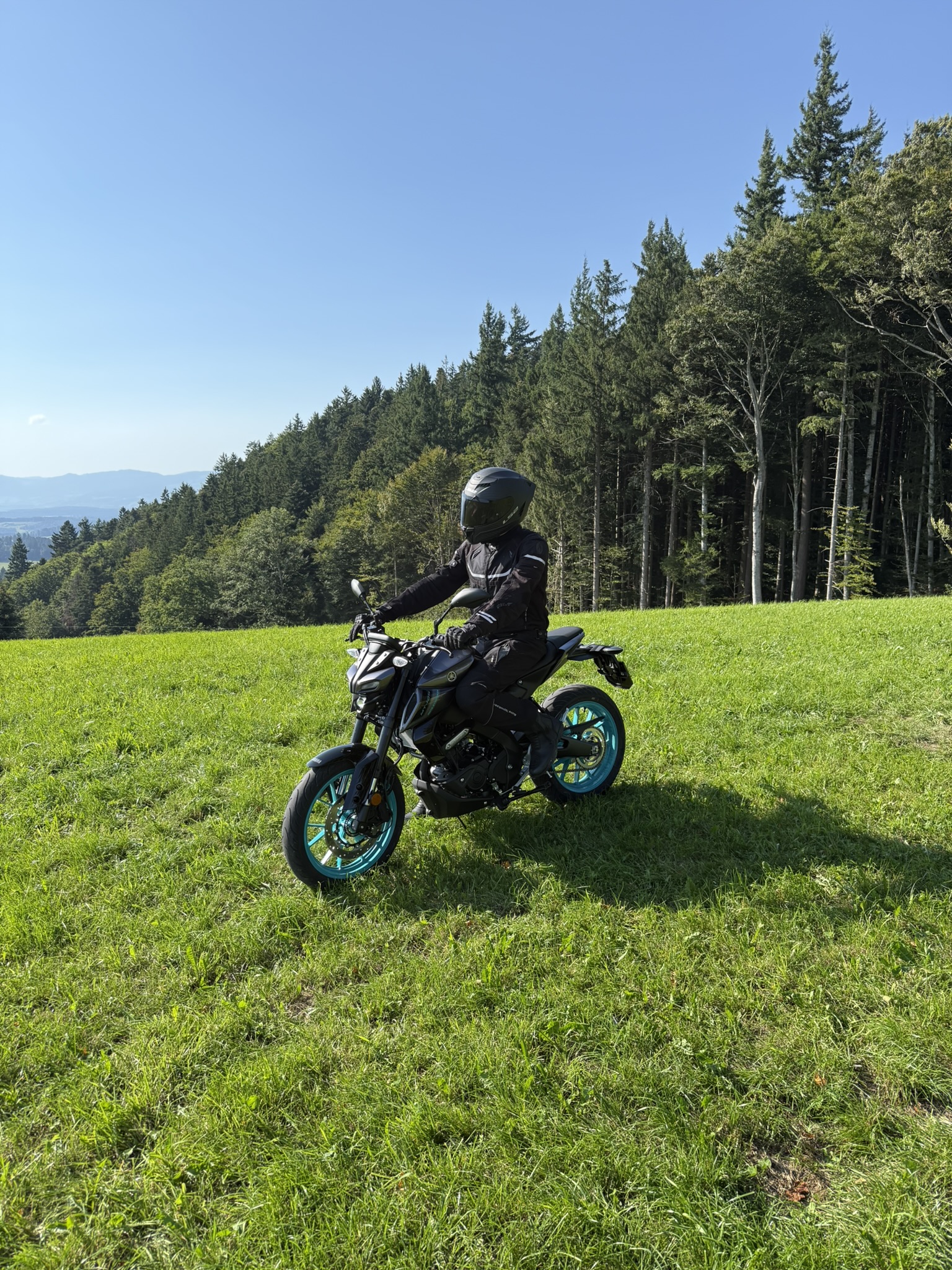 Thierry mit Motorrad